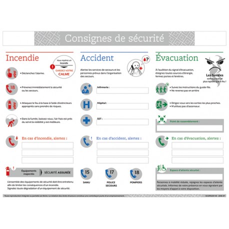 Consigne de sécurité A3