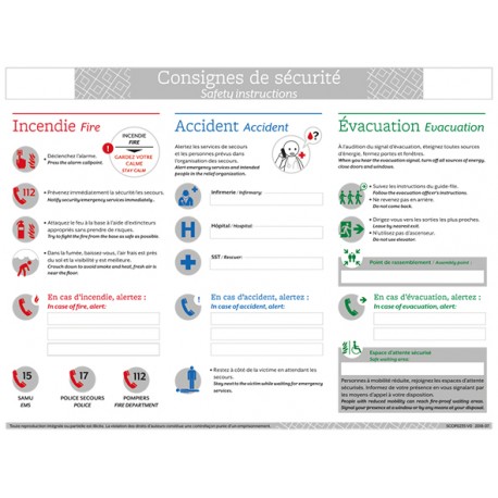 Consigne de sécurité FR/EN A3