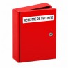 Armoire rouge pour registre de sécurité – Serrure triangle