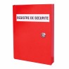 Armoire rouge pour registre de sécurité – Serrure triangle