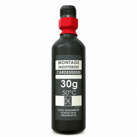 Cartouche CO² 30 g 50°C – tête filetée 15x125 – Conforme NF