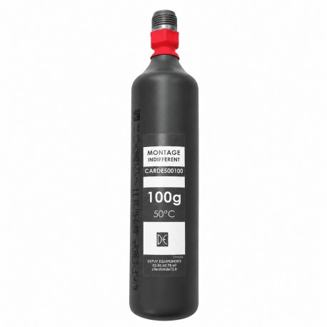 Cartouche CO² 100 g 50°C – tête filetée 15x125 – Conforme NF