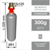 Cartouche CO² 300 g 50°C – tête filetée 15x125 – Conforme NF