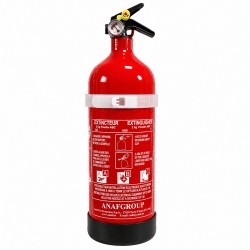 Extincteur 2Kg Poudre ABC ANAF livré avec support 
