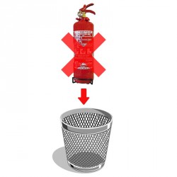 Destruction extincteurs  2 kg poudre ou eau 