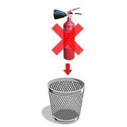 Destruction extincteurs  CO2 2 kg 