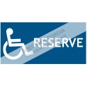 Picto réservé handicapé PVC 2mm